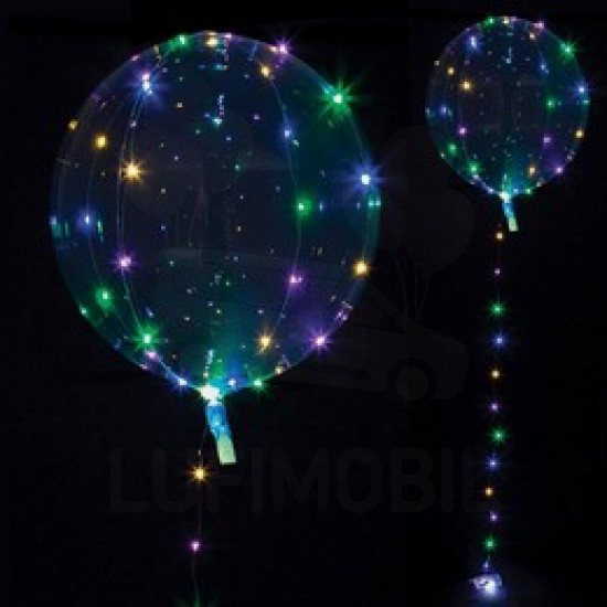 LED-füzéres léggömb SZÍNES