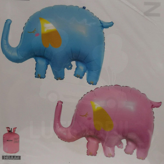 Elefánt pink-kék