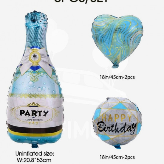 Kék pezsgős party
