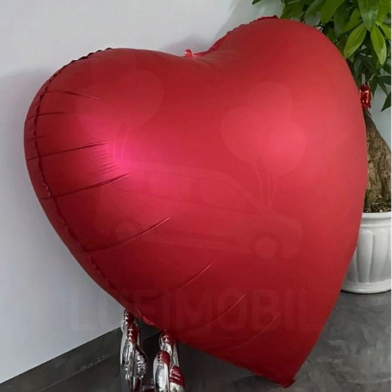 Nagy Piros  szív 60cm!